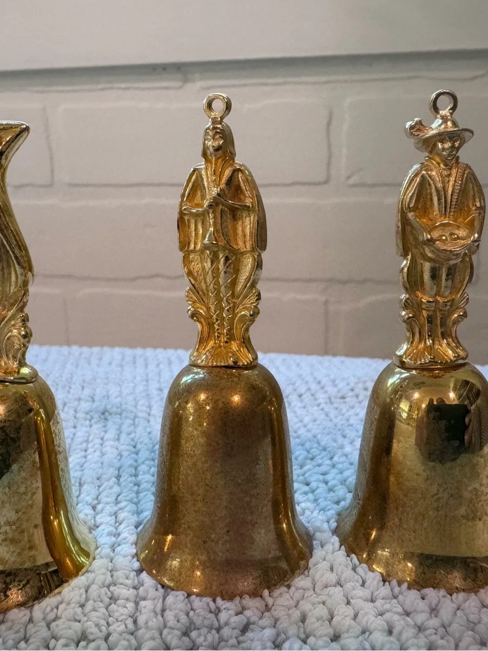 Reed and Barton New England Society Gold Plated 12 Days of Christmas Bells